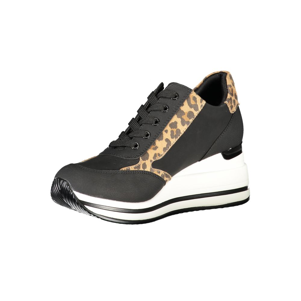 Laura Biagiotti Black Polyester Sneaker Laura Biagiotti