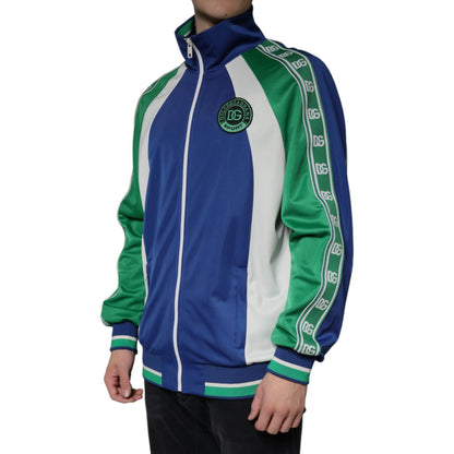 Dolce & Gabbana Multicolor Polyester Full Zip Bomber Jacket 1728,67345645728,Bombers - Jackets & Coats - Clothing,Clothing,Dolce & Gabbana,IT50 | L,IT54 | XL,IT56 | XXL,Jackets & Coats - Clothing,Jackets - Men - Clothing,Material: 100% Polyester,Men,Men -