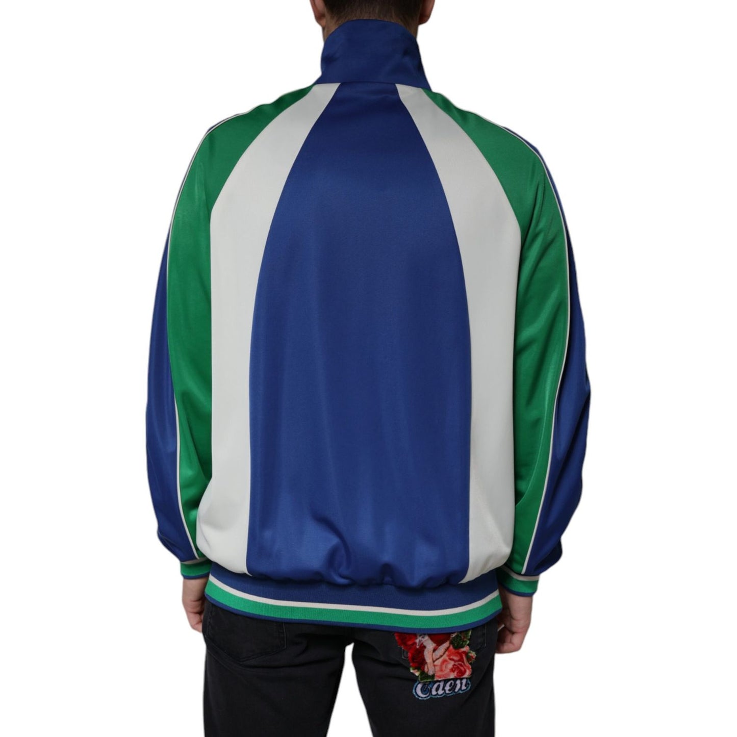Dolce & Gabbana Multicolor Polyester Full Zip Bomber Jacket 1728,67345645728,Bombers - Jackets & Coats - Clothing,Clothing,Dolce & Gabbana,IT50 | L,IT54 | XL,IT56 | XXL,Jackets & Coats - Clothing,Jackets - Men - Clothing,Material: 100% Polyester,Men,Men -