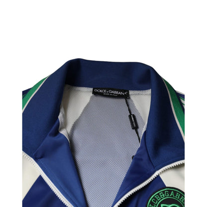 Dolce & Gabbana Multicolor Polyester Full Zip Bomber Jacket 1728,67345645728,Bombers - Jackets & Coats - Clothing,Clothing,Dolce & Gabbana,IT50 | L,IT54 | XL,IT56 | XXL,Jackets & Coats - Clothing,Jackets - Men - Clothing,Material: 100% Polyester,Men,Men -