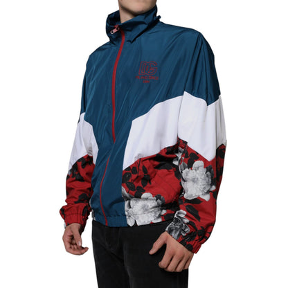 Dolce & Gabbana Multicolor Polyester Full Zip Jacket 1728,67345645728,Bombers - Jackets & Coats - Clothing,Clothing,Dolce & Gabbana,IT50 | L,Jackets & Coats - Clothing,Jackets - Men - Clothing,Material: 85% Polyester 15% Nylon,Men,Multicolor,Preowned / De
