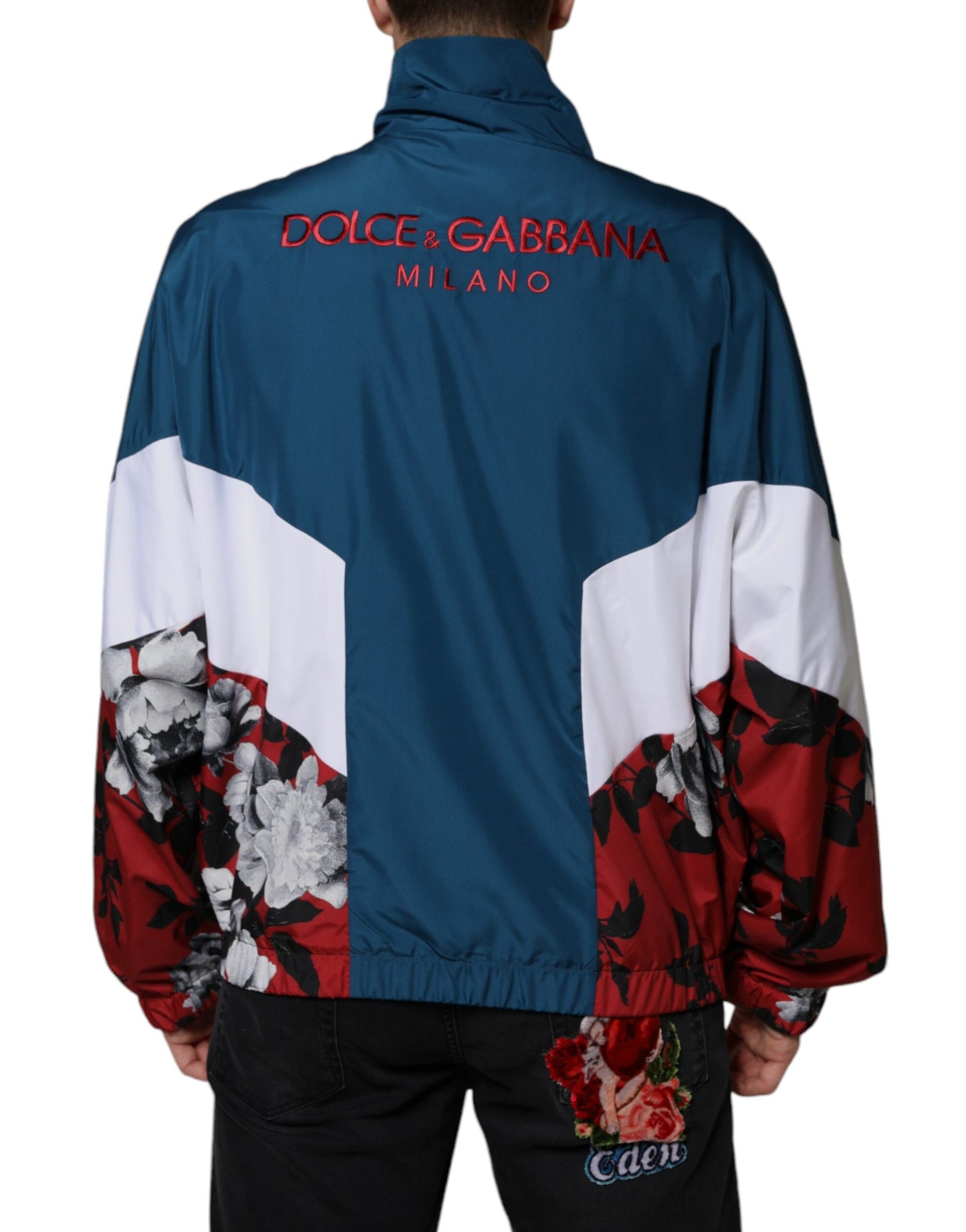 Dolce & Gabbana Multicolor Polyester Full Zip Jacket Dolce & Gabbana