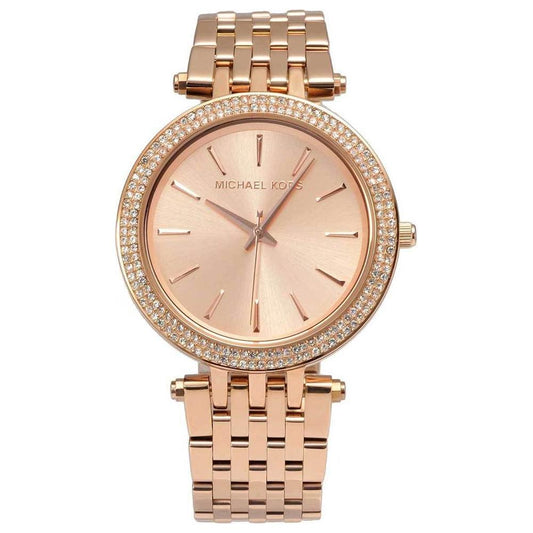 Michael Kors Rose Gold Steel Watch Michael Kors