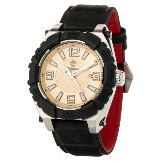 Timberland Black Leather Watch Timberland