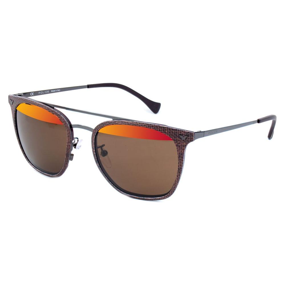 Police Brown Metal Sunglasses Police