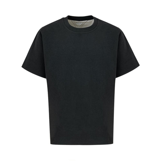 Bottega Veneta Gray Cotton T-Shirt Bottega Veneta