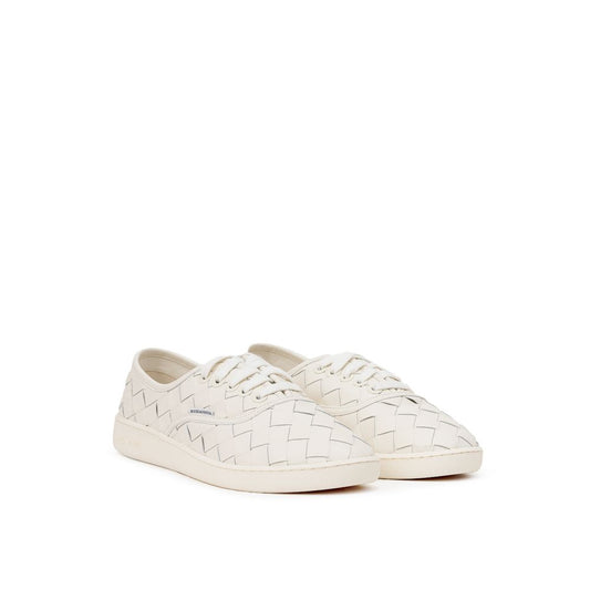 Bottega Veneta White Leather Sneaker Bottega Veneta