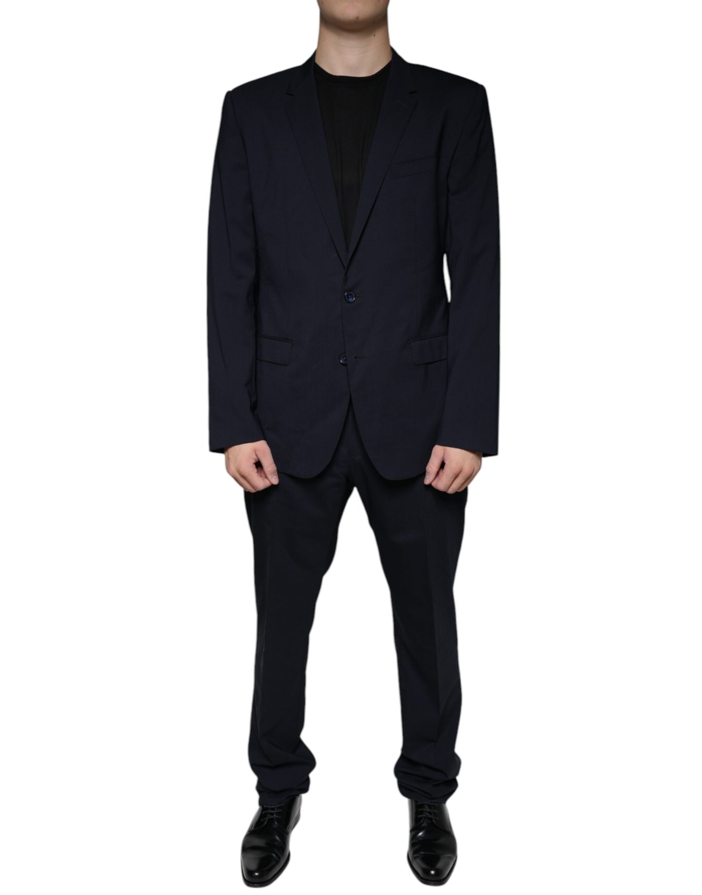 Dolce & Gabbana Dark Blue Formal Tuxedo 2 Piece Suit Dolce & Gabbana