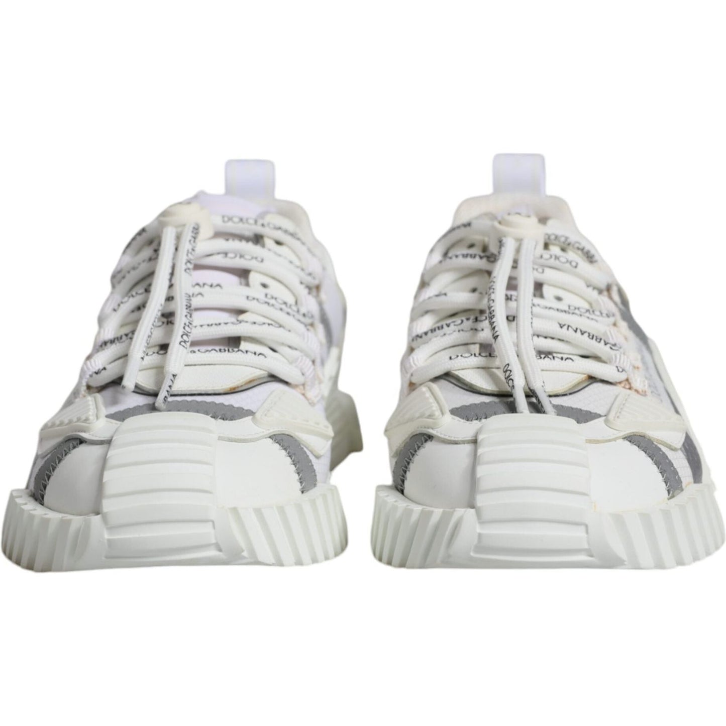 Dolce & Gabbana White Lace Up Low Top NS1 Sneakers Shoes