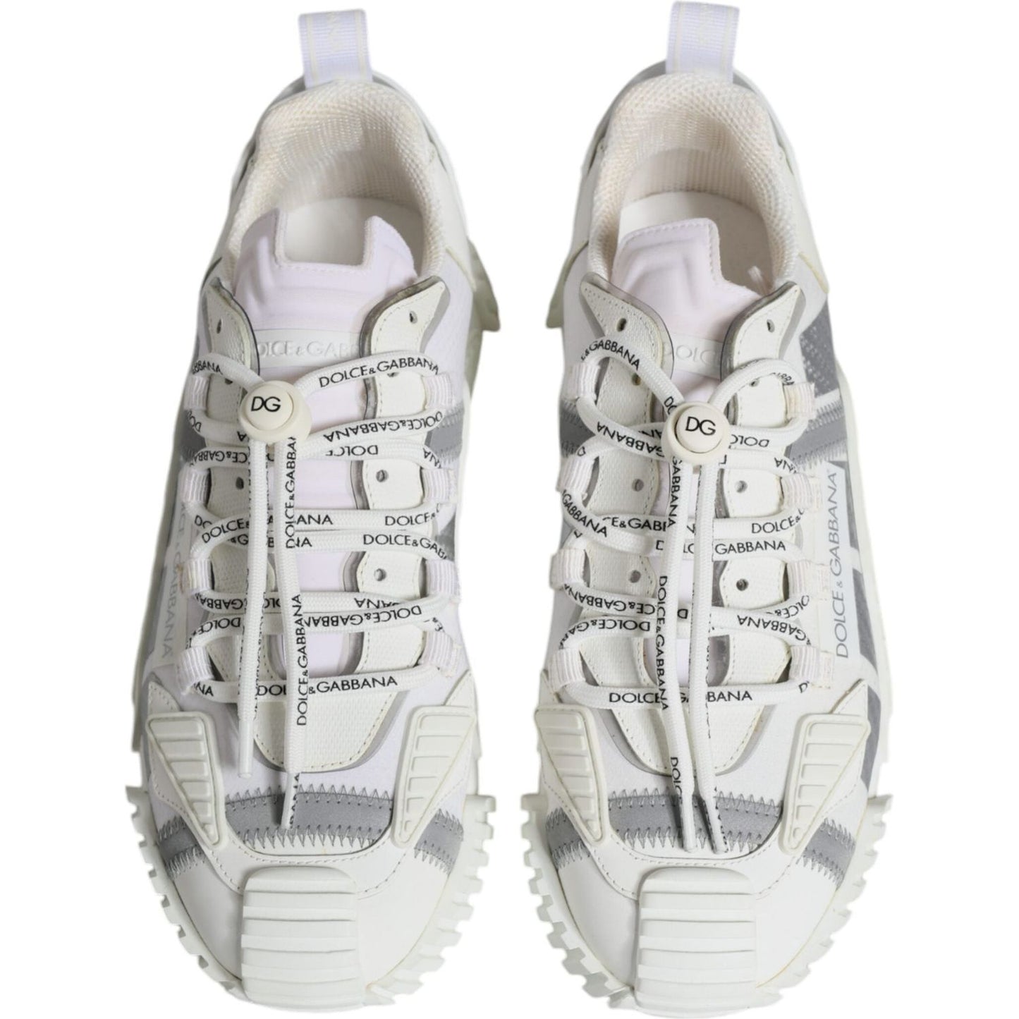 Dolce & Gabbana White Lace Up Low Top NS1 Sneakers Shoes