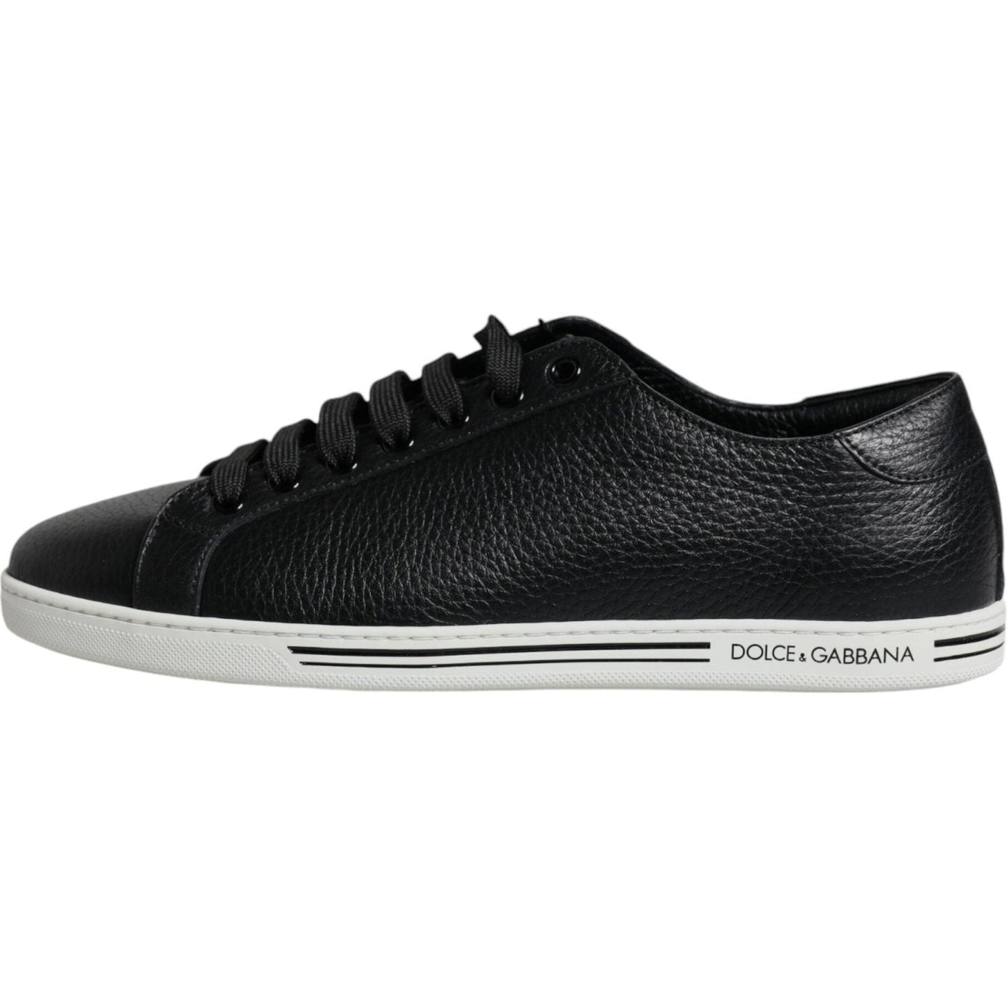 Dolce & Gabbana Black Low Top Men Saint Tropez Sneakers Shoes