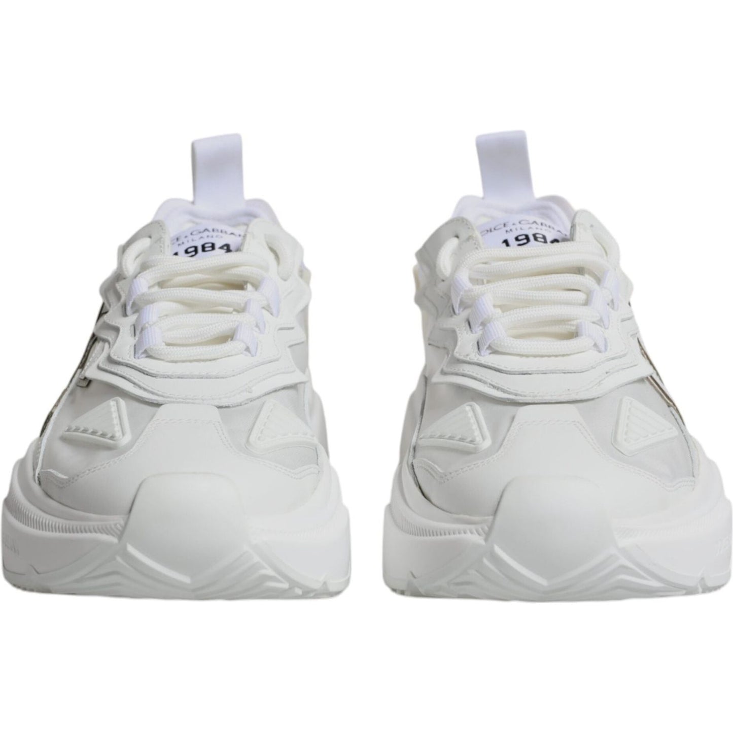 Dolce & Gabbana White Nylon Daymaster Low Top Sneakers Shoes Dolce & Gabbana