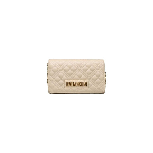 Love Moschino Beige Polyethylene Crossbody Bag Love Moschino