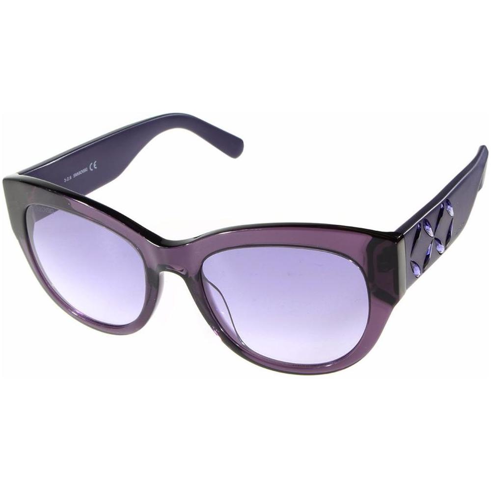 Swarovski Purple Plastic Sunglasses