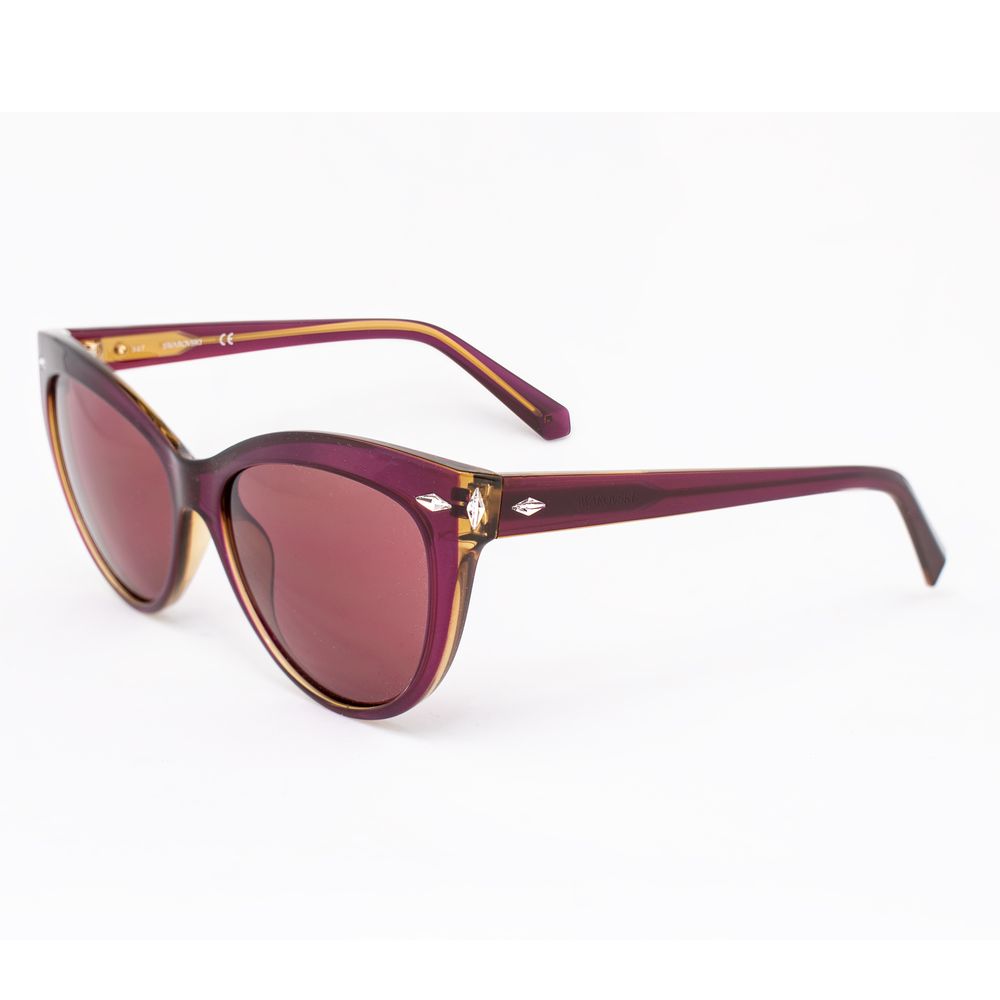 Swarovski Bordeaux Plastic Sunglasses Swarovski