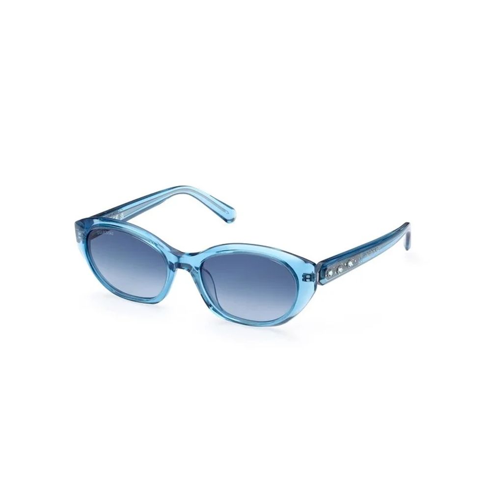 Swarovski Blue Plastic Sunglasses Swarovski