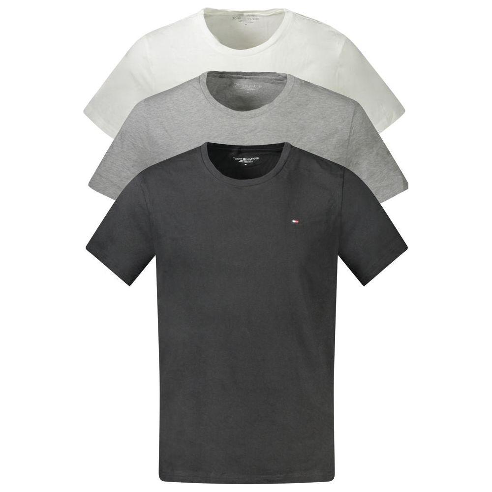 Tommy Hilfiger Gray Cotton T-Shirt Tommy Hilfiger