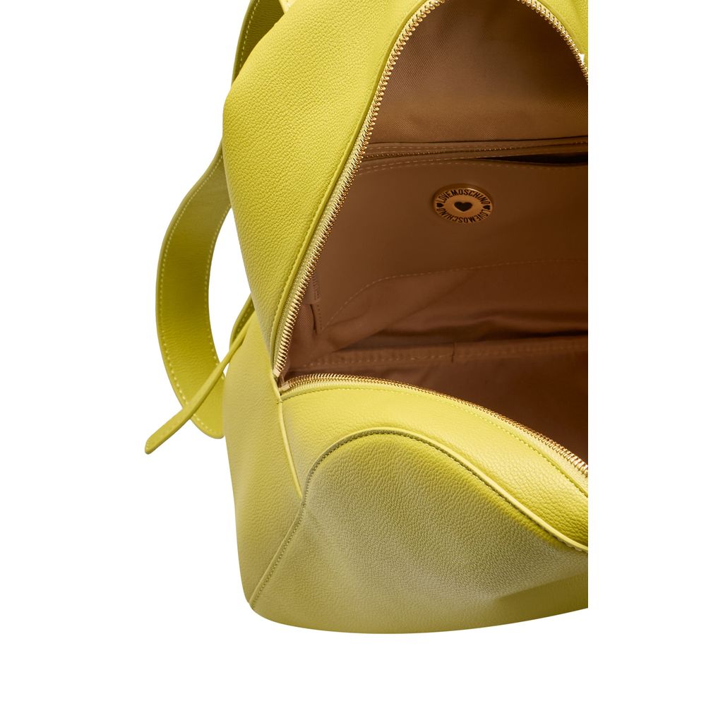 Love Moschino Yellow Polyethylene Backpack Love Moschino