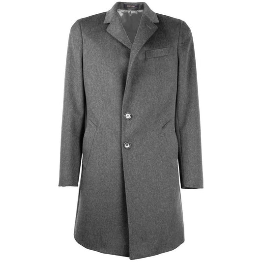 Made in Italy Gray Wool Vergine Jacket