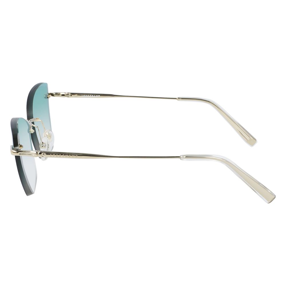 Longchamp Gold Metal Sunglasses Longchamp