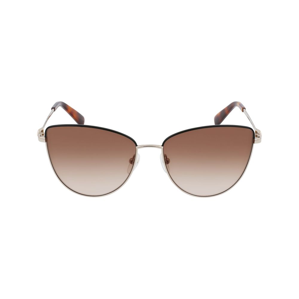 Longchamp Gold Metal Sunglasses Longchamp