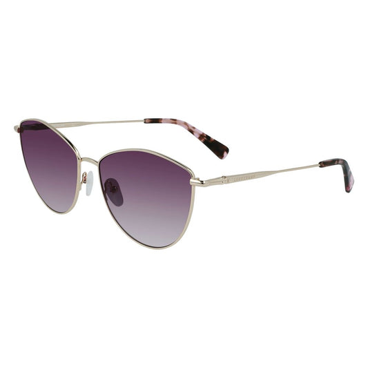 Longchamp Gold Metal Sunglasses Longchamp