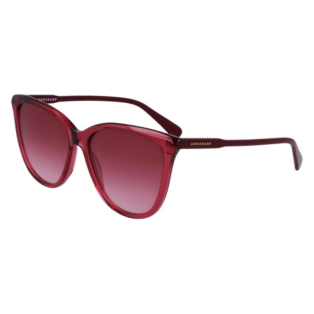 Longchamp Red Acetate Sunglasses Longchamp