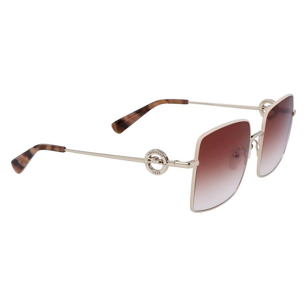 Longchamp Gold Metal Sunglasses Longchamp