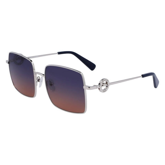 Longchamp Gray Metal Sunglasses Longchamp