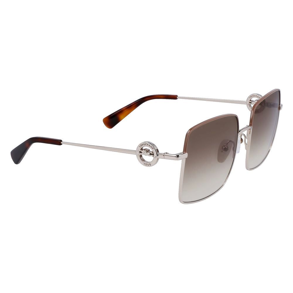 Longchamp Gold Metal Sunglasses Longchamp