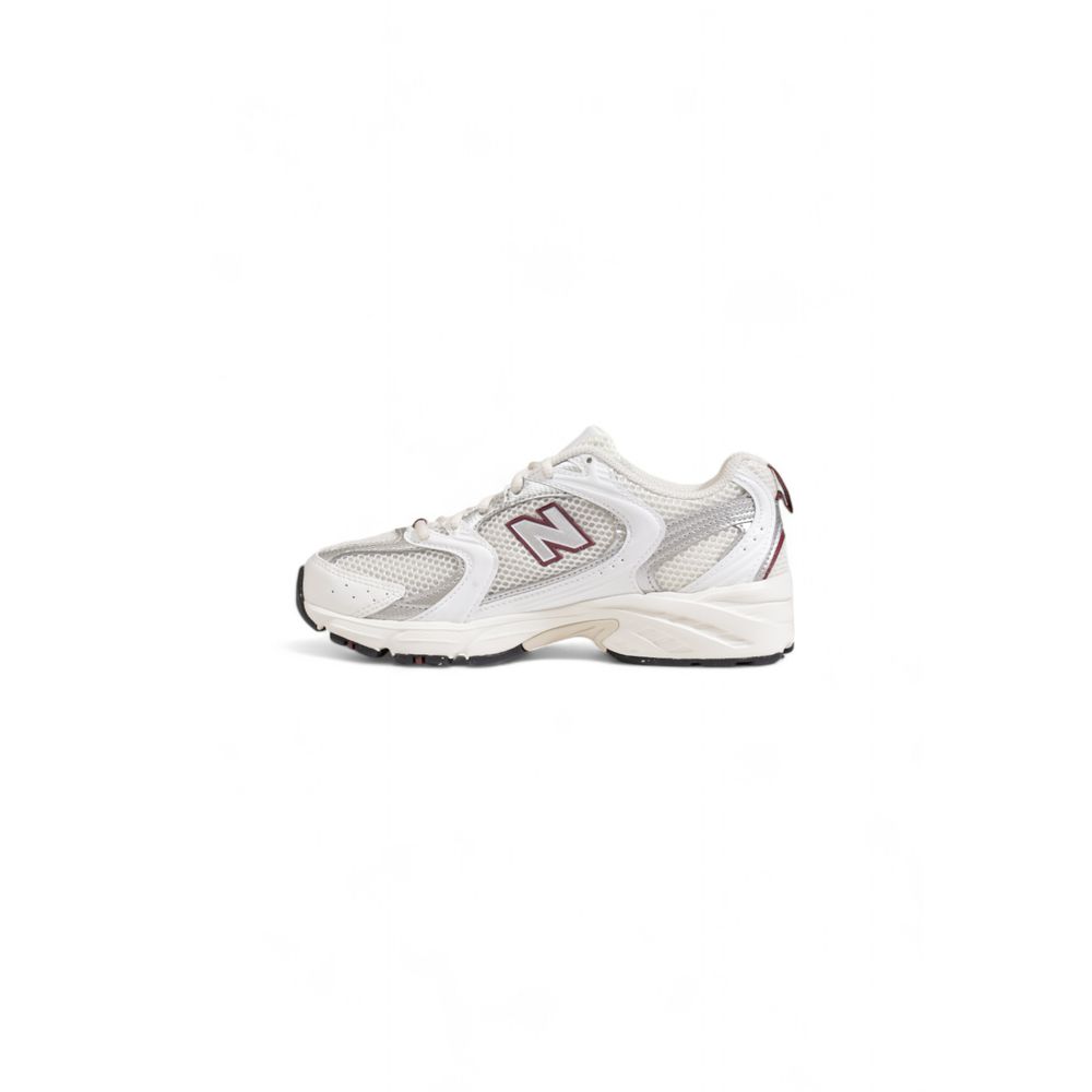 New Balance Cream Synthetic Material Sneaker