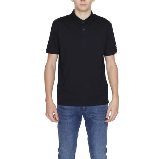 Suns Black Cotton Polo Shirt Suns