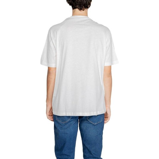 Armani Exchange White Cotton T-Shirt Armani Exchange