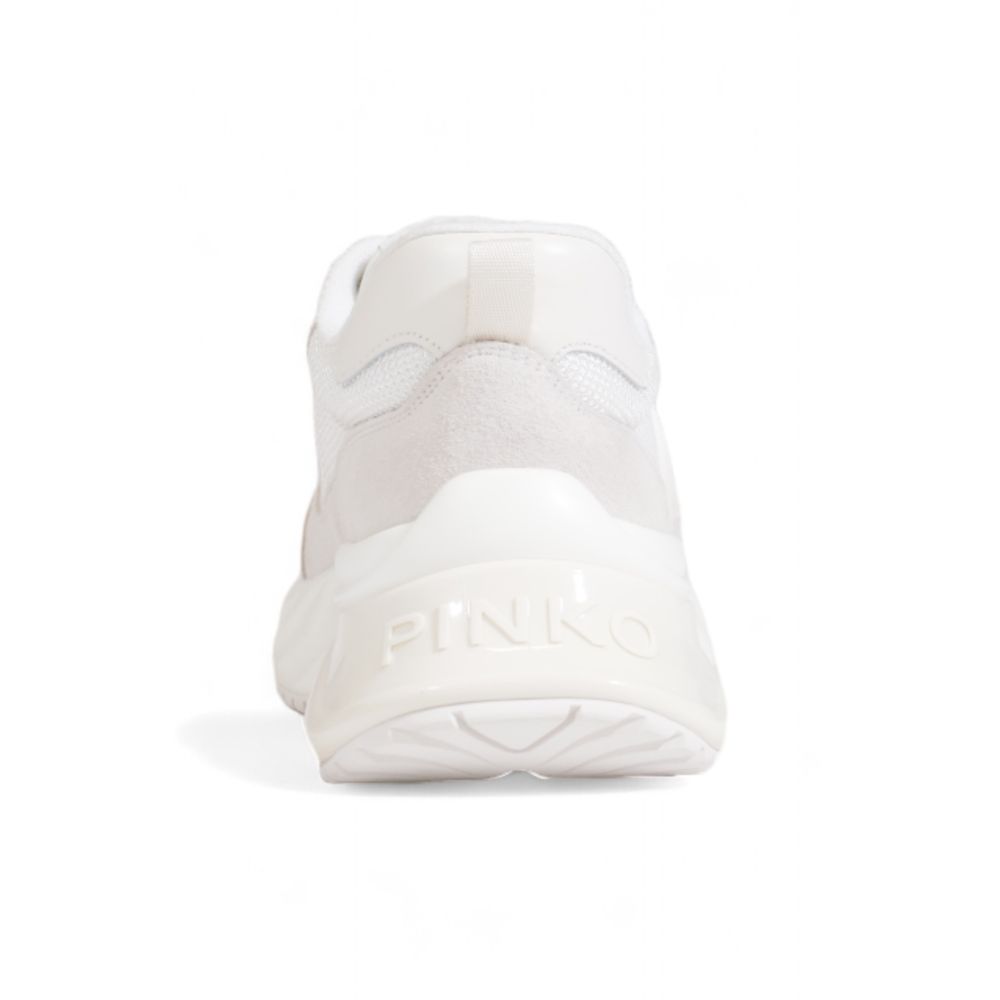 PINKO White Fabric Sneaker PINKO