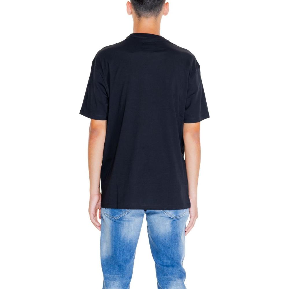 Armani Exchange Black Cotton T-Shirt