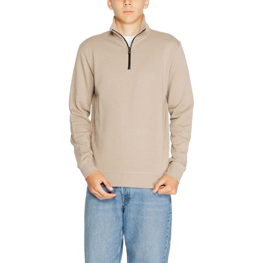 Hugo Boss Brown Cotton Sweater