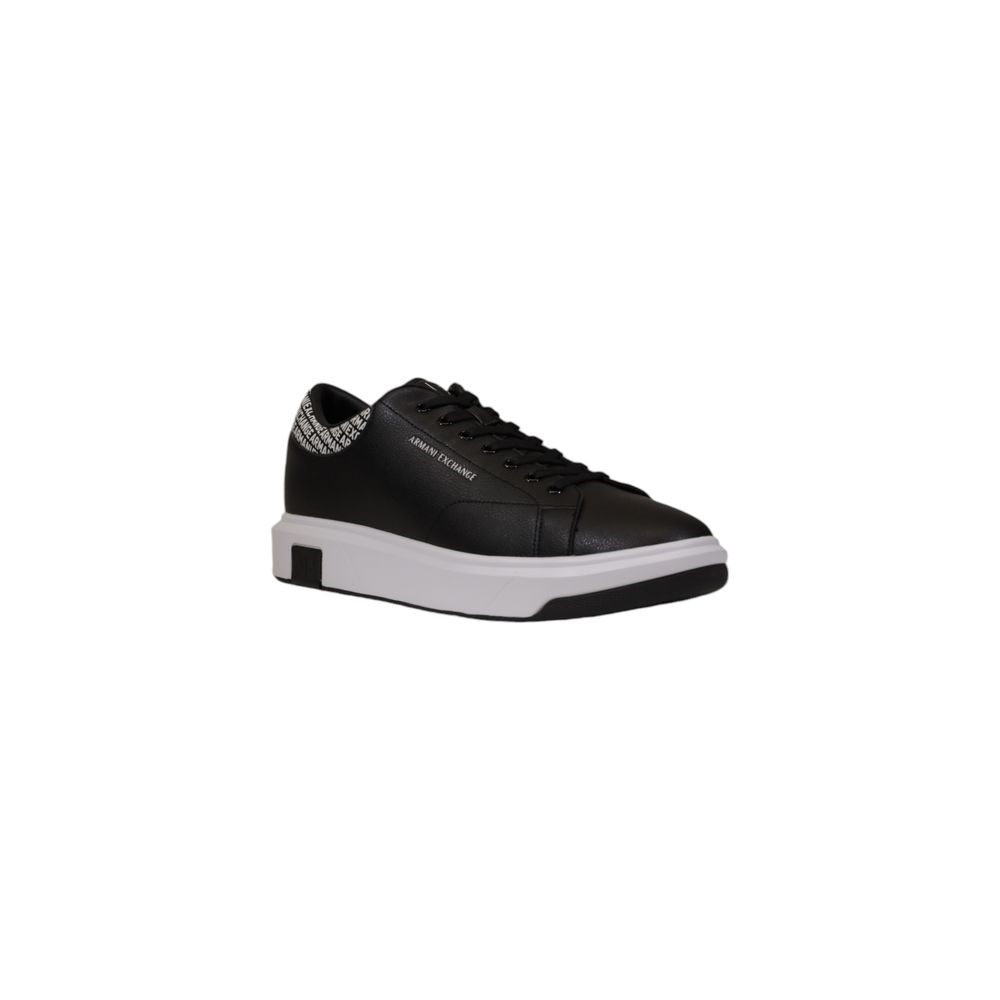 Armani Exchange Black Leather Sneaker Armani Exchange