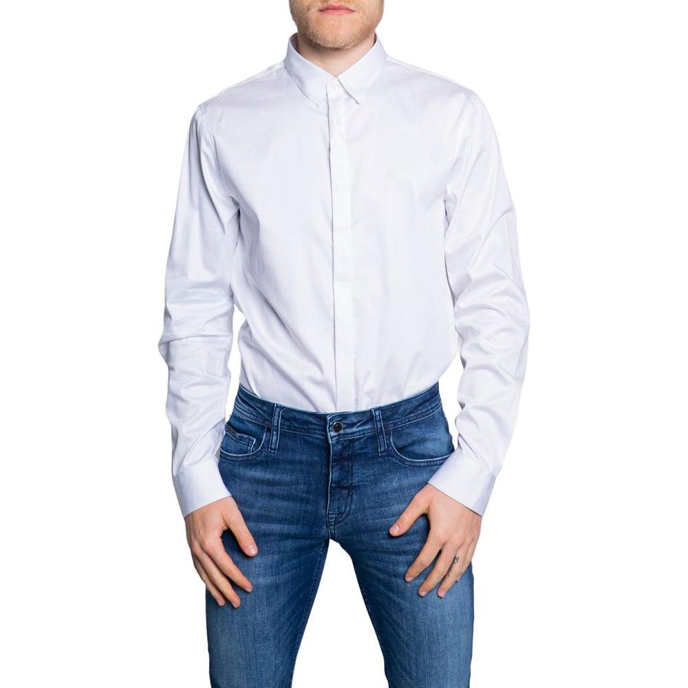 Armani Exchange White Cotton Shirt