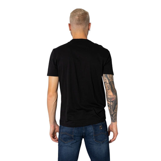 Armani Exchange Black Cotton T-Shirt Armani Exchange