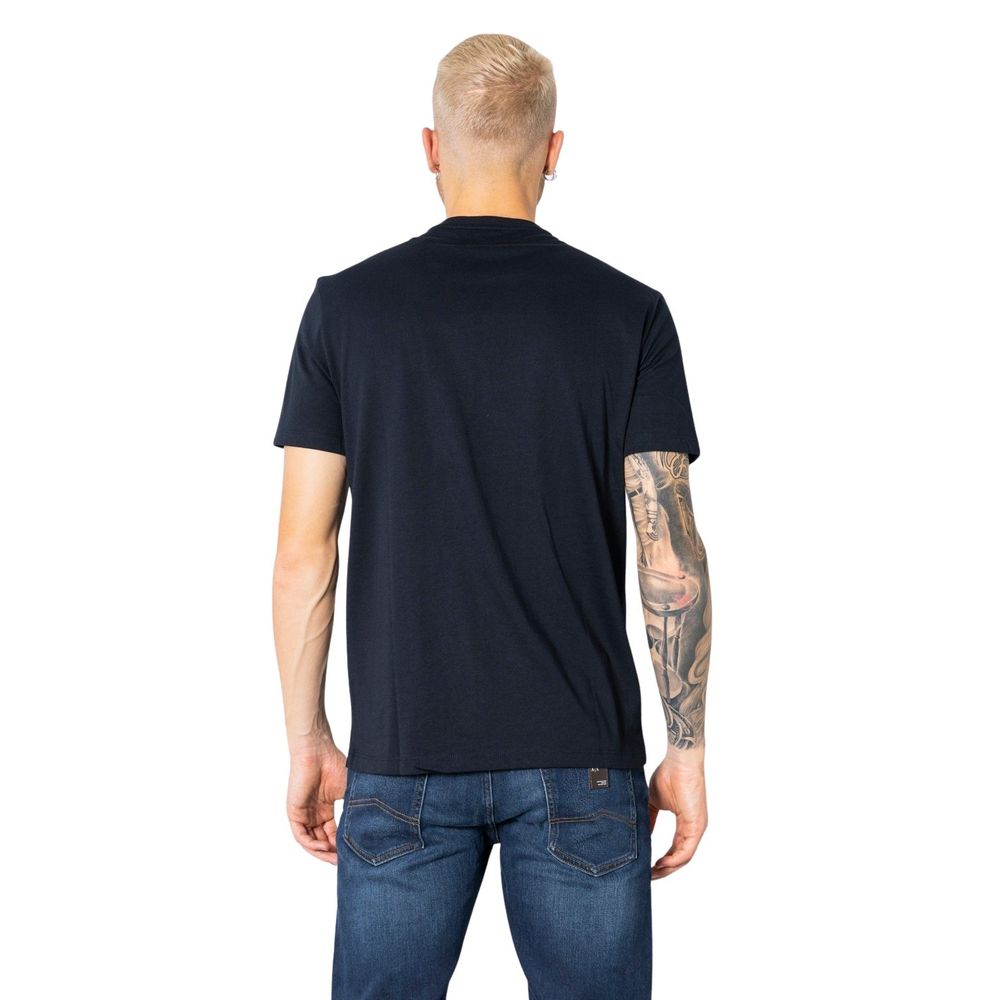 Armani Exchange Blue Cotton T-Shirt Armani Exchange