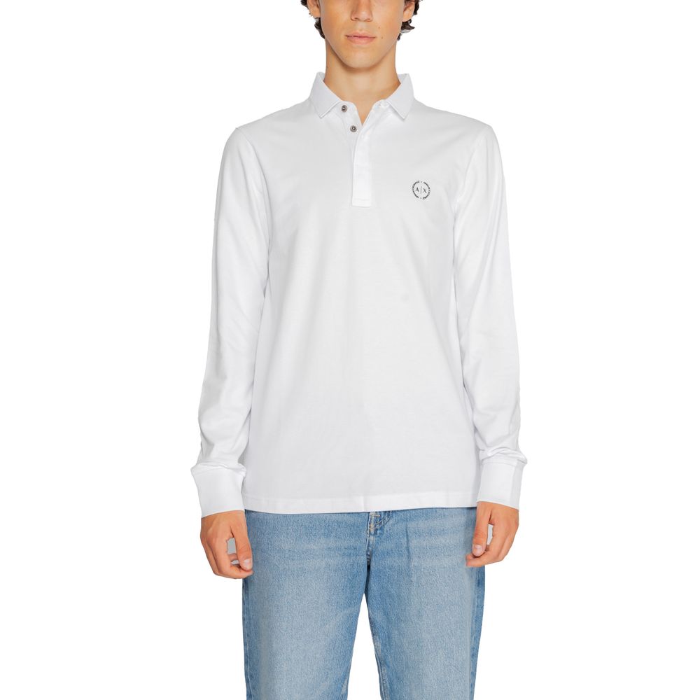 Armani Exchange White Cotton T-Shirt Armani Exchange