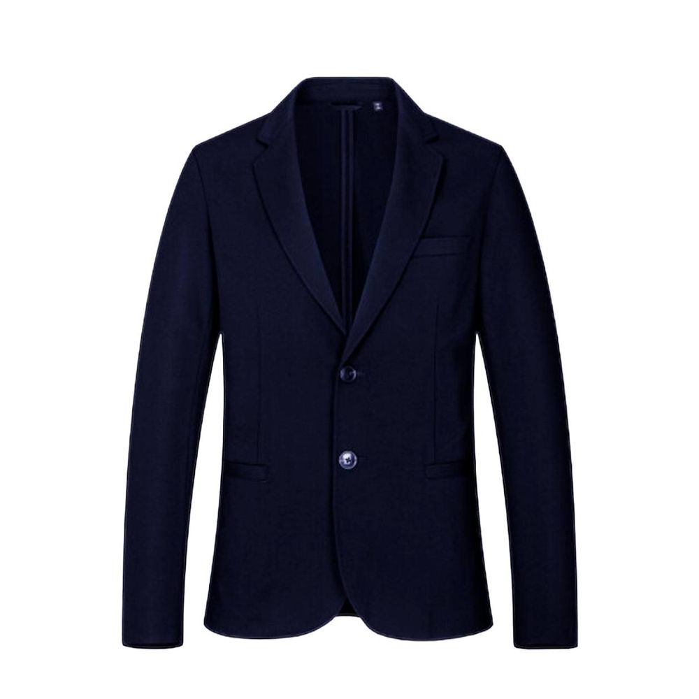 Armani Exchange Blue Viscose Blazer Armani Exchange