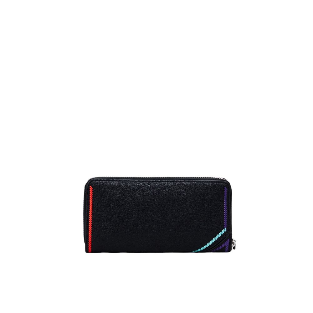 Desigual Black Polyethylene Wallet Desigual