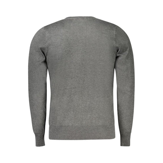 Coveri Moving Gray Nylon Sweater Coveri Moving