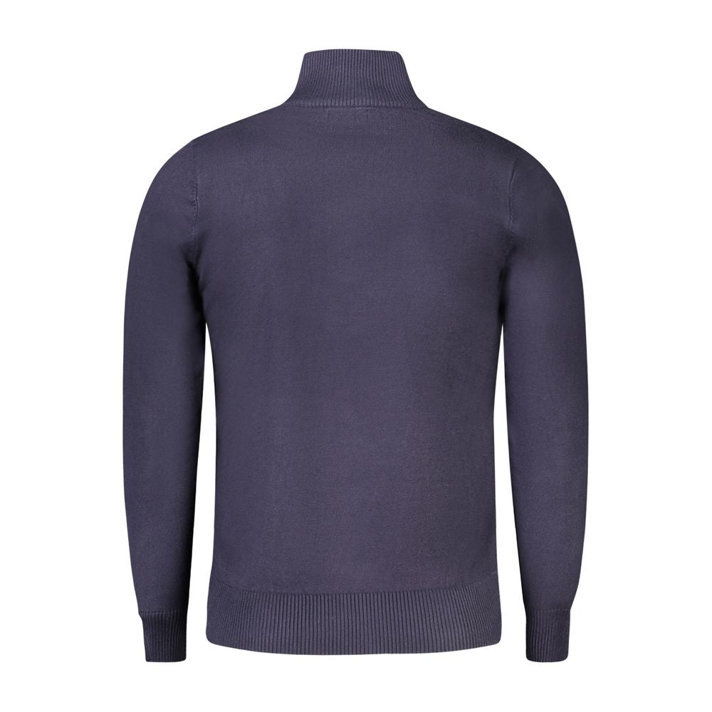 Coveri Moving Blue Nylon Sweater Coveri Moving