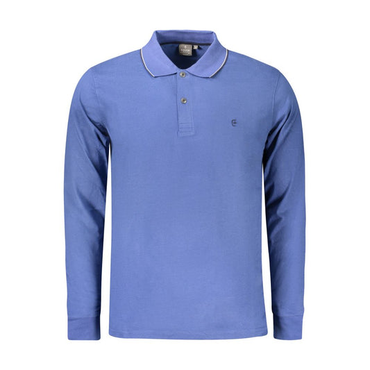 Coveri Moving Blue Cotton Polo Shirt Coveri Moving