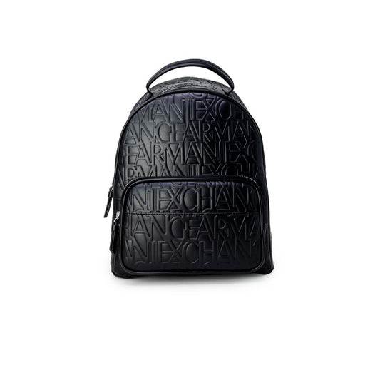 Armani Exchange Black Polyester Backpack Armani Exchange