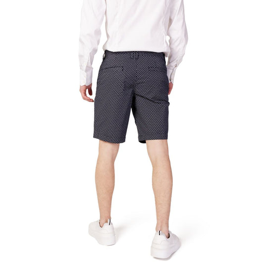 Armani Exchange Blue Cotton Short