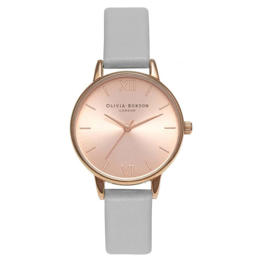 Olivia Burton Gray Leather Watch Olivia Burton