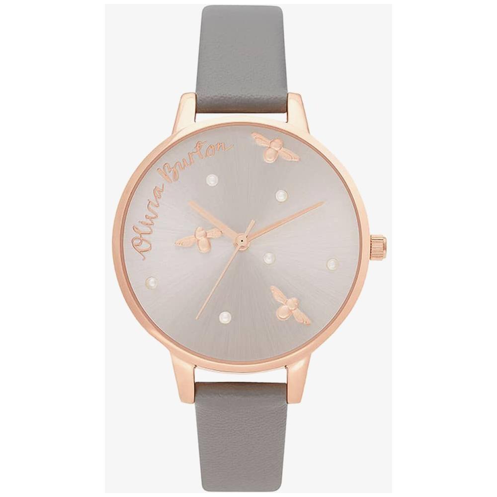 Olivia Burton Gray Synthetic Leather Watch Olivia Burton